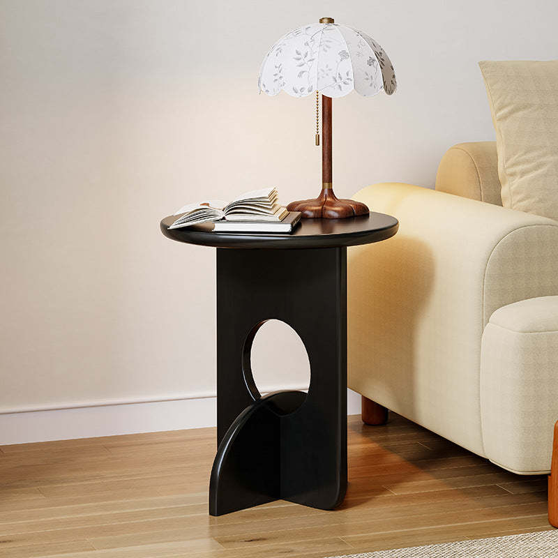 Nordic Round Oak Solid Wood Side Table