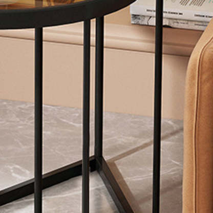 Nordic Round Iron Glass Side Table