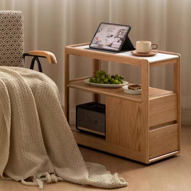Rock board metal glass wood end & side tables for bedroom