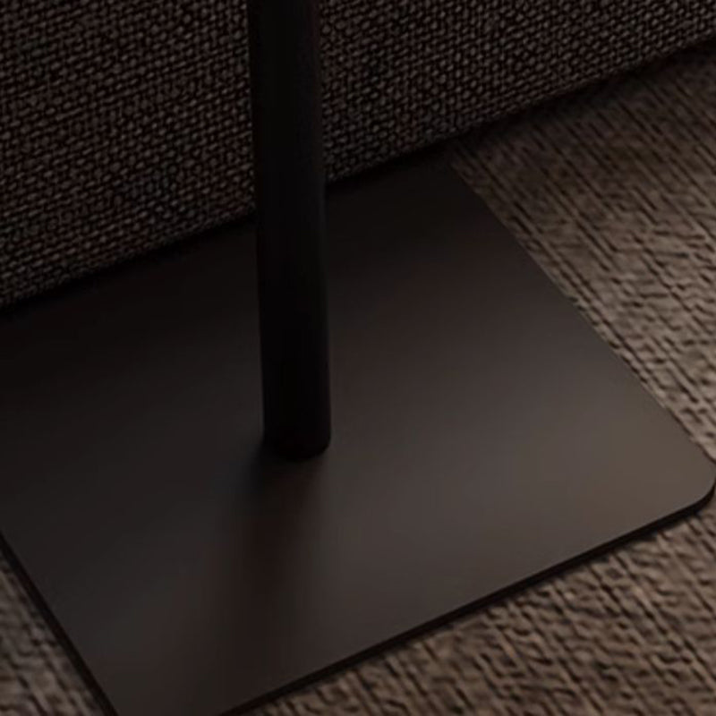 Modern Reversible Walnut Steel Side Table