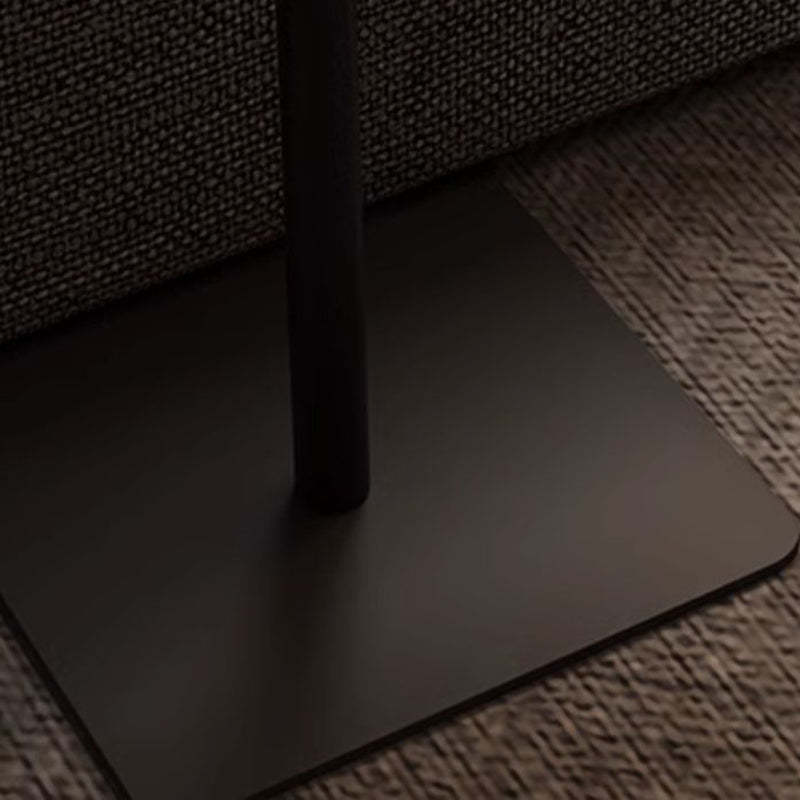 Modern Reversible Walnut Steel Side Table