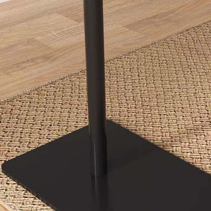 Modern Reversible Walnut Steel Side Table