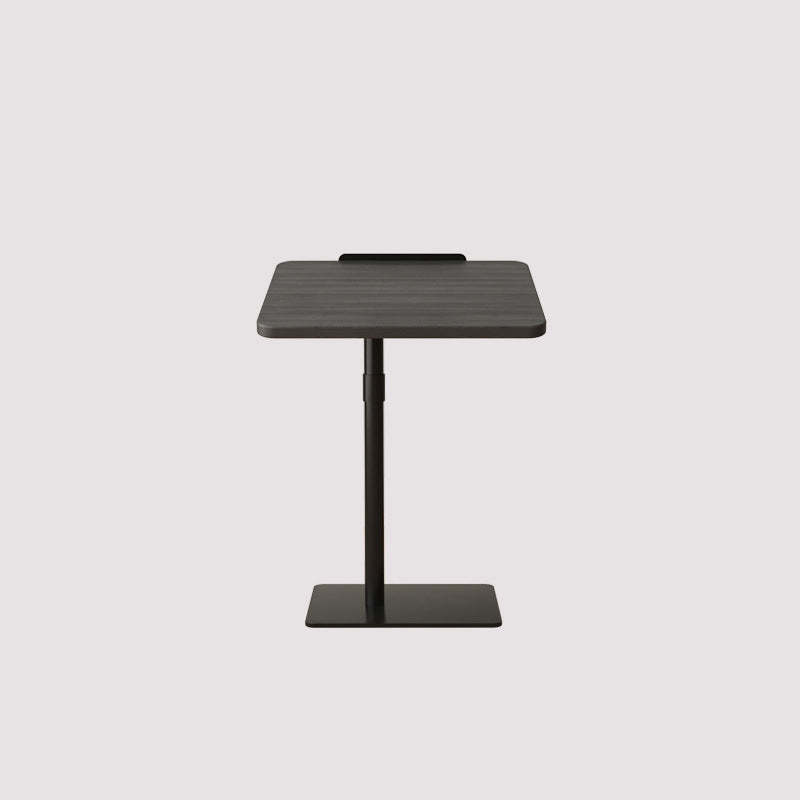Modern Reversible Walnut Steel Side Table