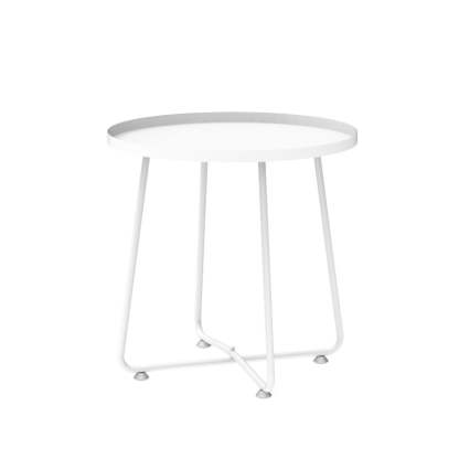 Minimalist Steel Tray Side Table