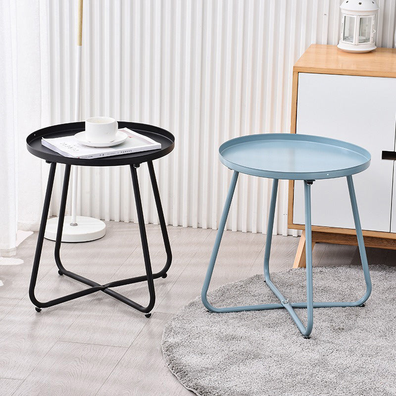 Minimalist Steel Tray Side Table