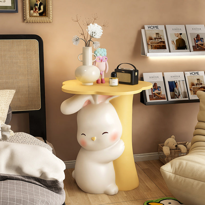 Lighom rabbit tray resin wood side tables for living room