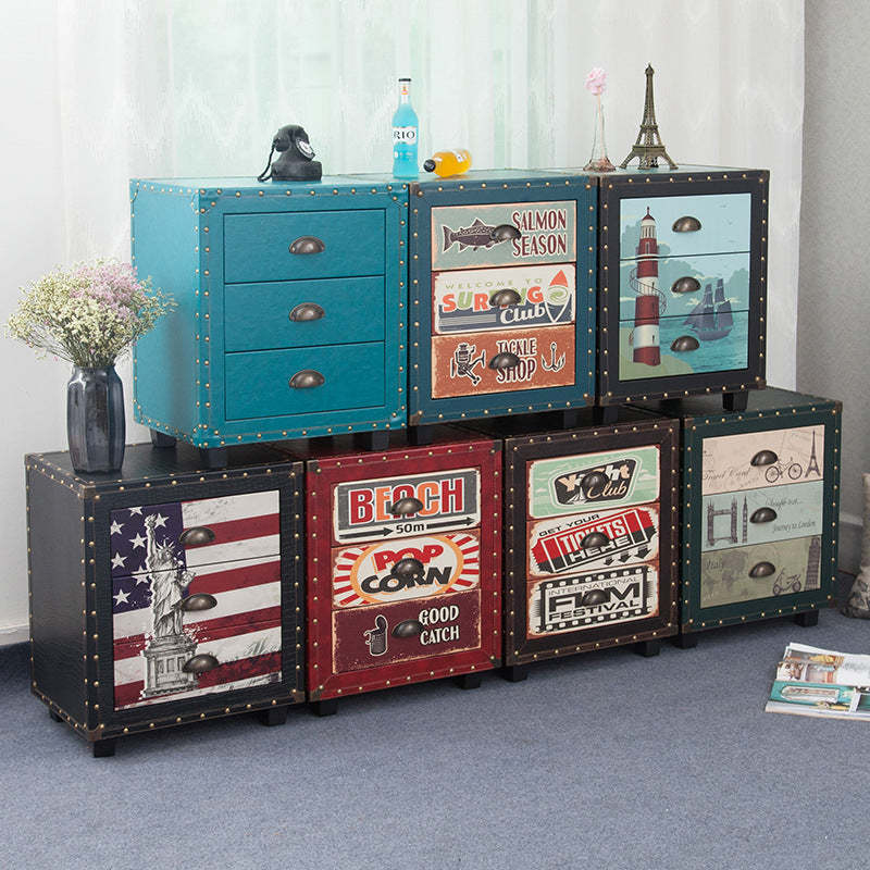 PU Nightstand 3-Drawer — C