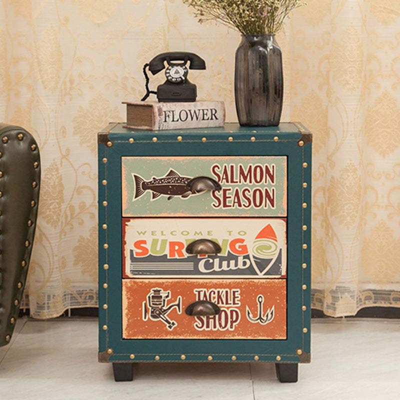PU Nightstand 3-Drawer