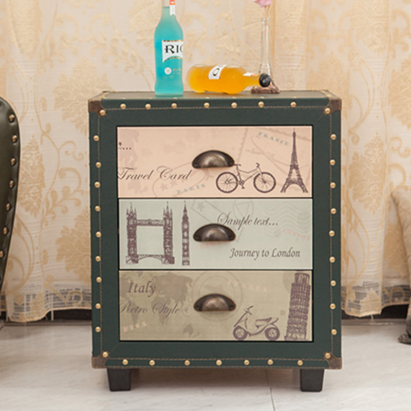 PU Nightstand 3-Drawer