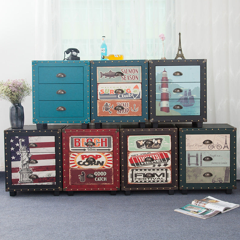 PU Nightstand 3-Drawer — B