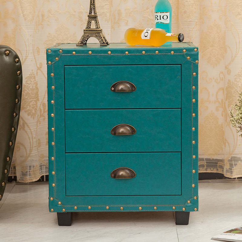 PU Nightstand 3-Drawer
