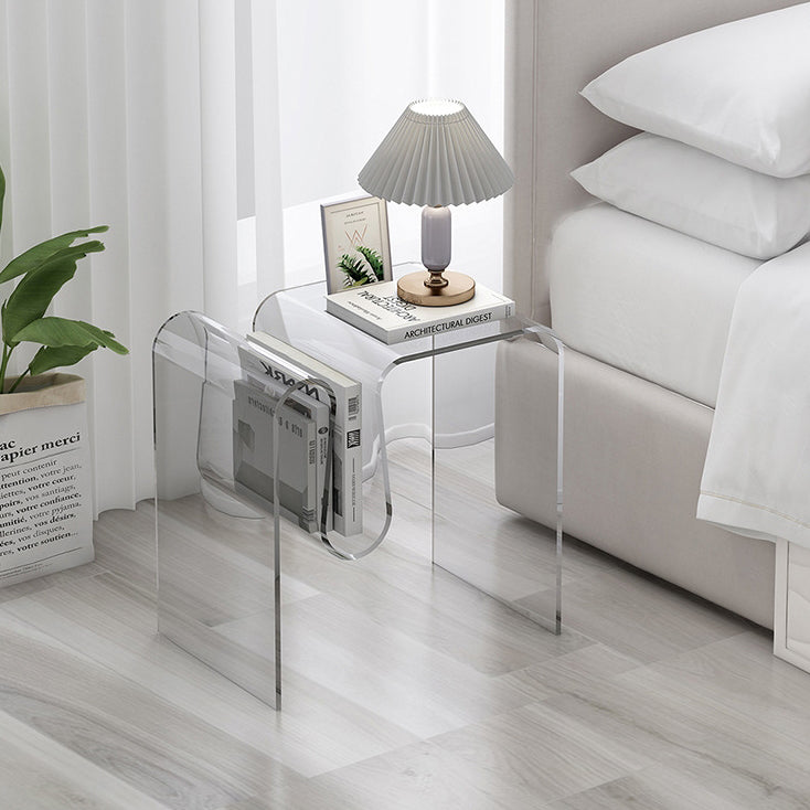 Art Deco Geometric Acrylic Side Table