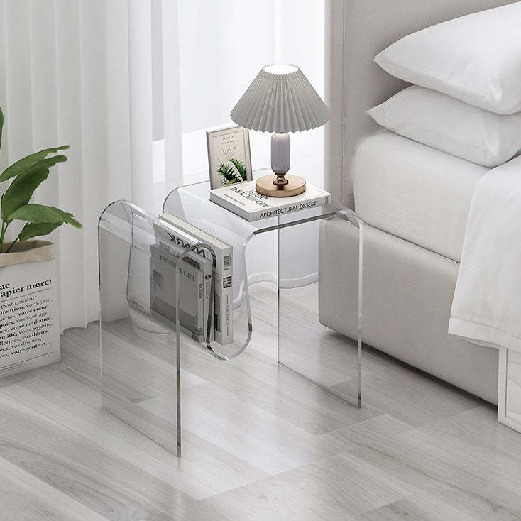 Art Deco Geometric Acrylic Side Table