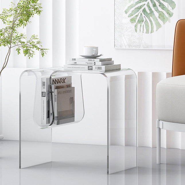 Art Deco Geometric Acrylic Side Table