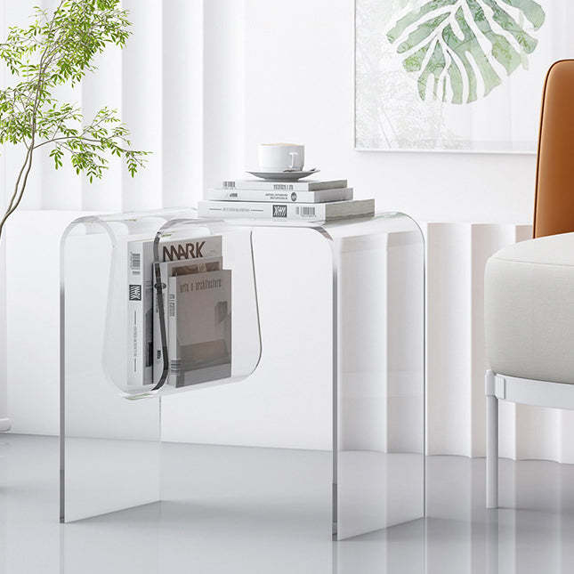 Art Deco Geometric Acrylic Side Table