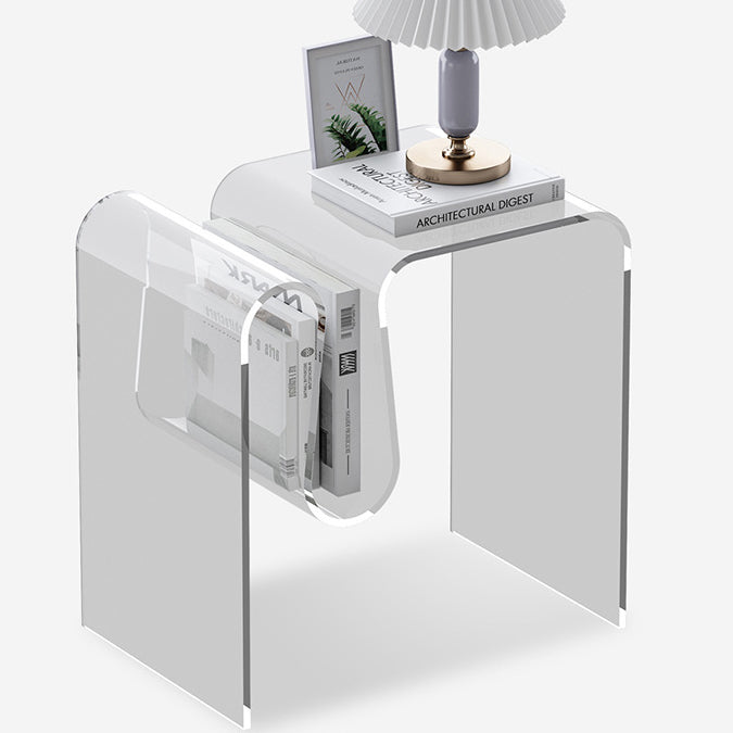 Art Deco Geometric Acrylic Side Table