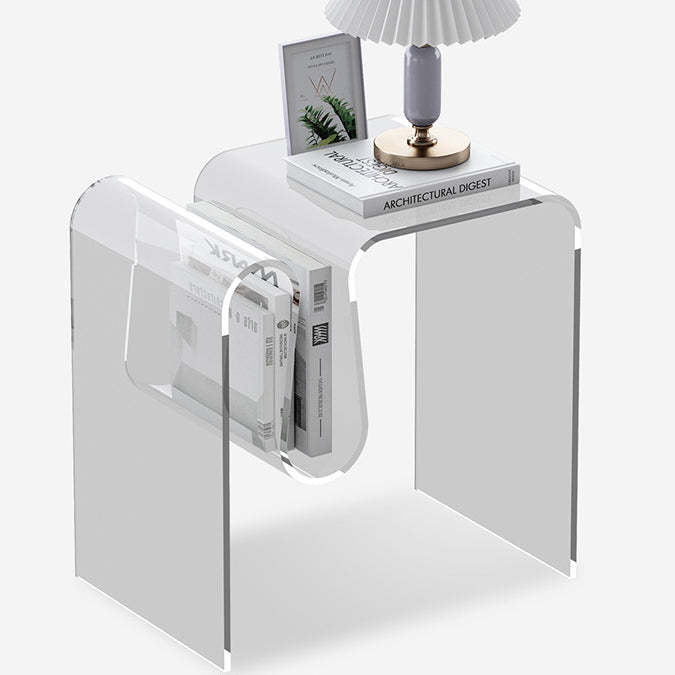 Art Deco Geometric Acrylic Side Table