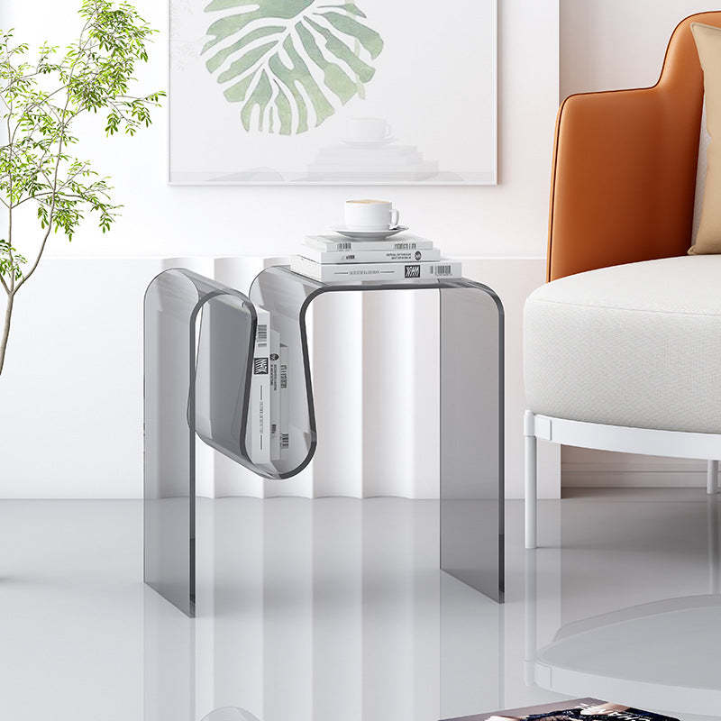 Art Deco Geometric Acrylic Side Table