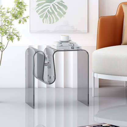 Art Deco Geometric Acrylic Side Table