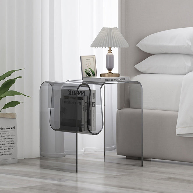Art Deco Geometric Acrylic Side Table