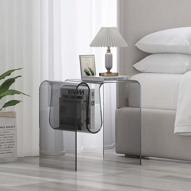 Art Deco Geometric Acrylic Side Table
