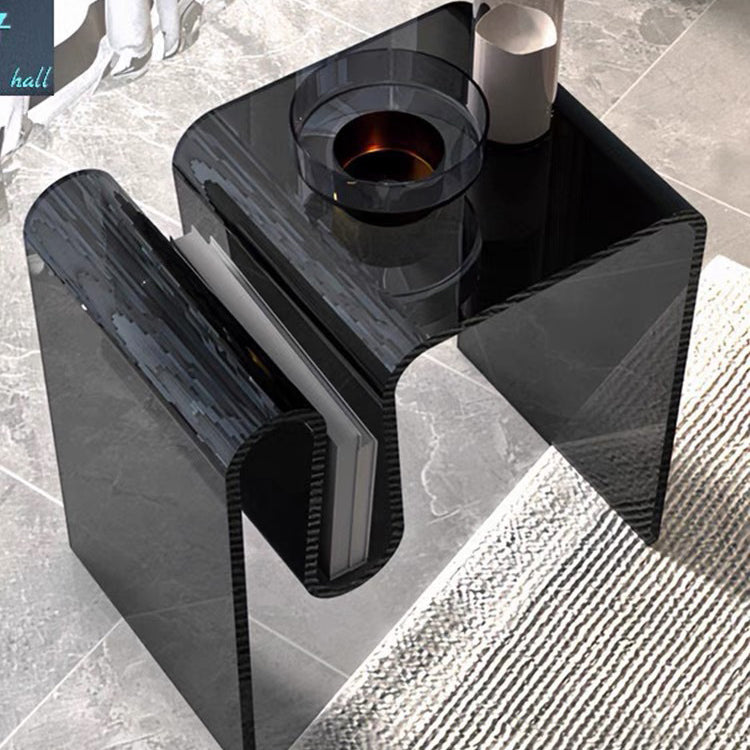 Art Deco Geometric Acrylic Side Table