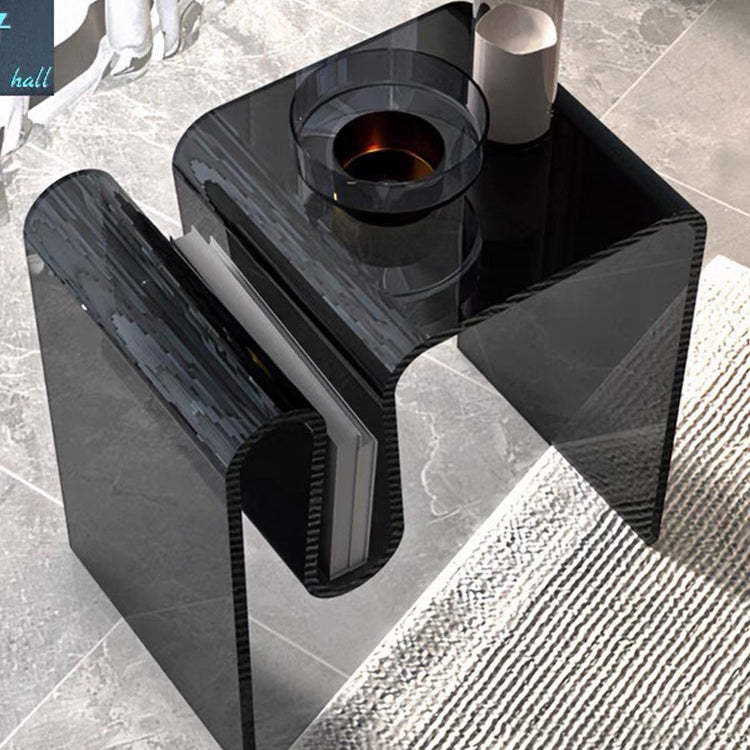 Art Deco Geometric Acrylic Side Table