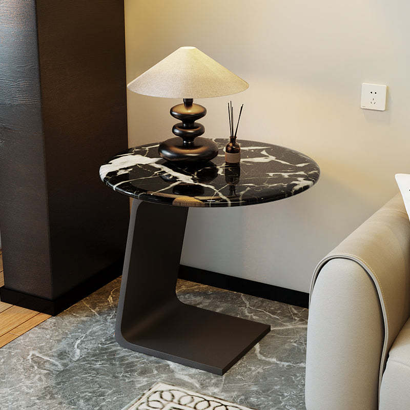 Nordic Marble Glass 2-Tier End Table