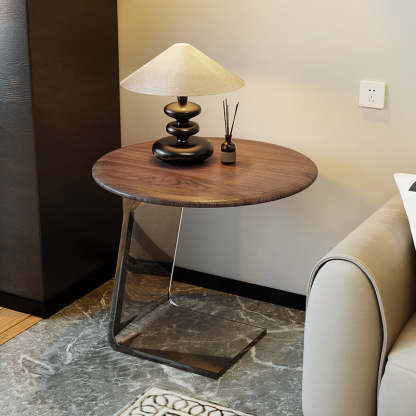 Nordic Marble Glass 2-Tier End Table