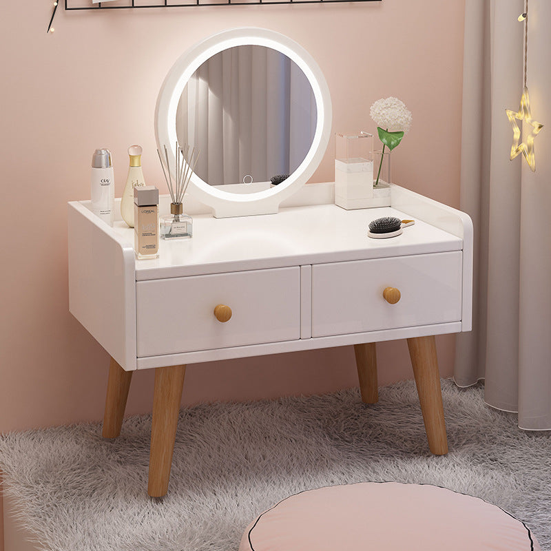 Modern Mirror 2-Drawer Makeup Vanity