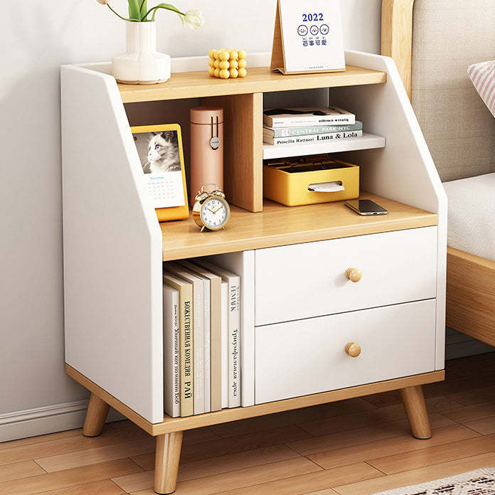 Contemporary 2-Drawer Nightstand