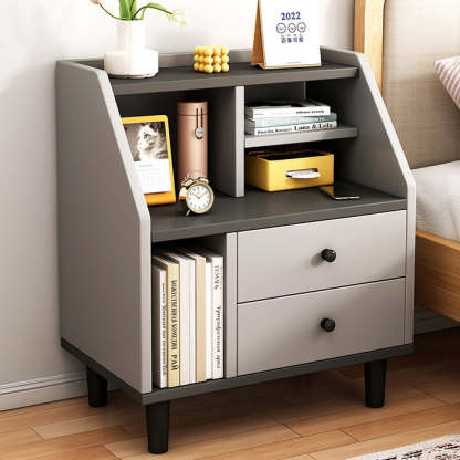 Contemporary 2-Drawer Nightstand
