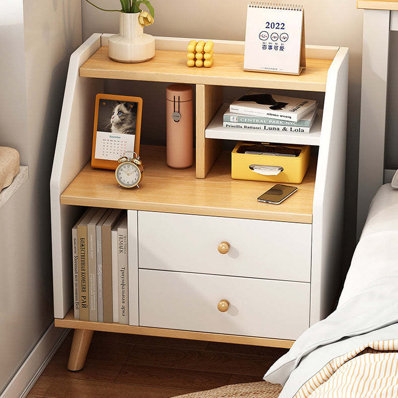 Contemporary 2-Drawer Nightstand