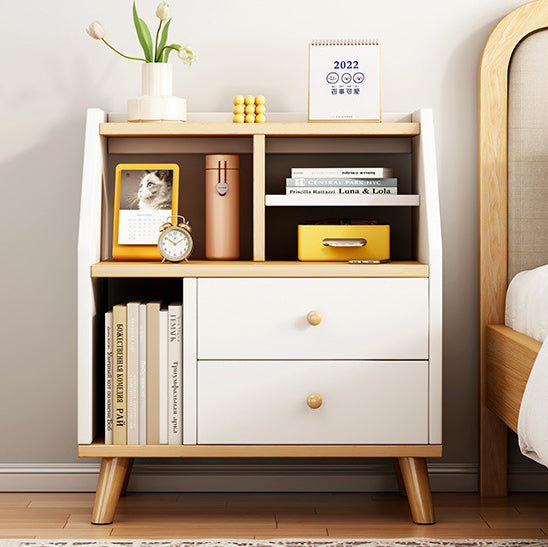 Contemporary 2-Drawer Nightstand