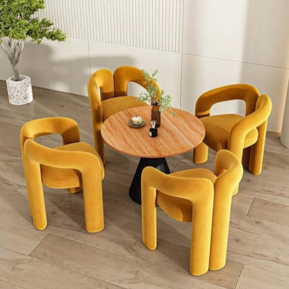 Scandinavian Cone Iron Wood Side Table