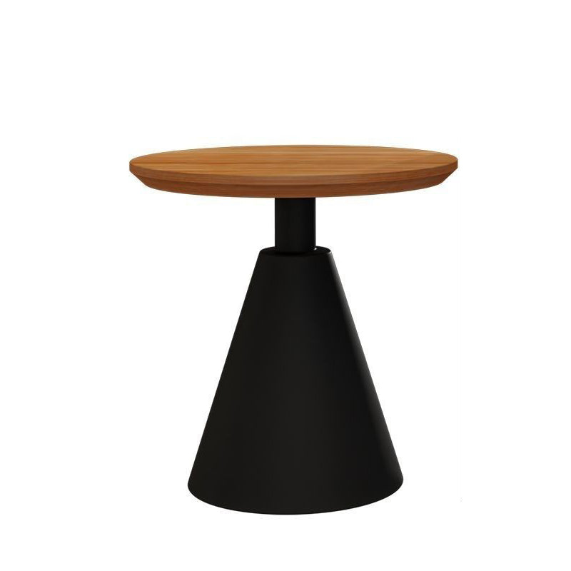 Scandinavian Cone Iron Wood Side Table