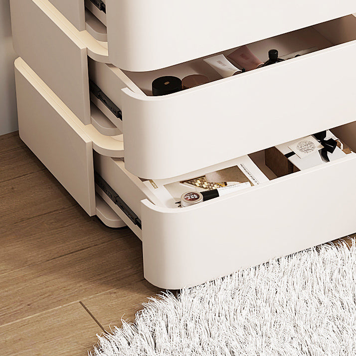 Minimalist Solid Wood Light Strip 3-Drawer Nightstand