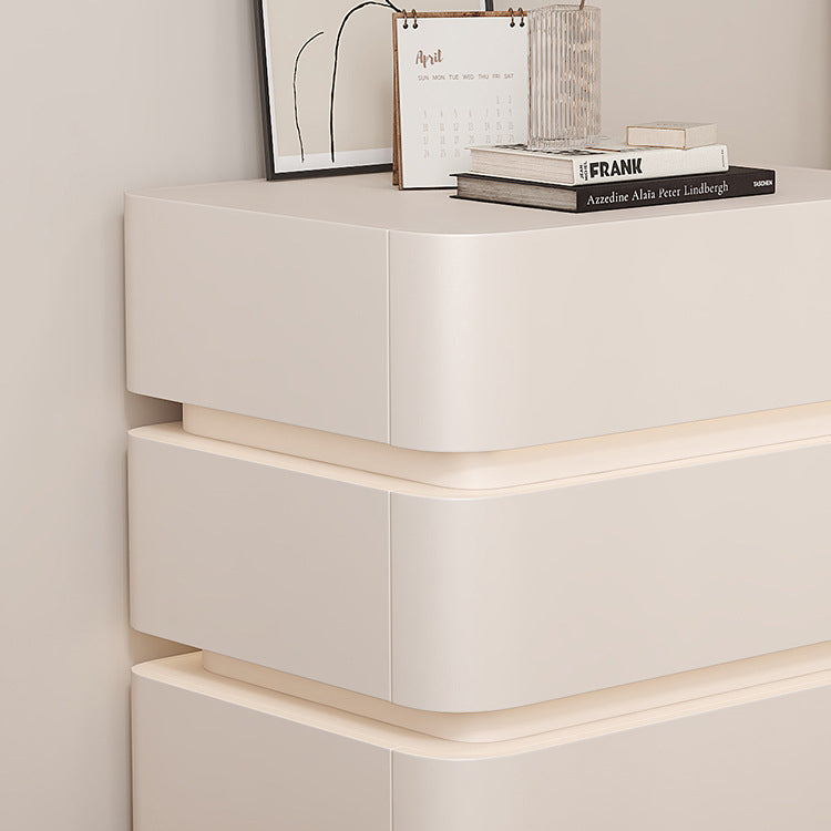 Minimalist Solid Wood Light Strip 3-Drawer Nightstand