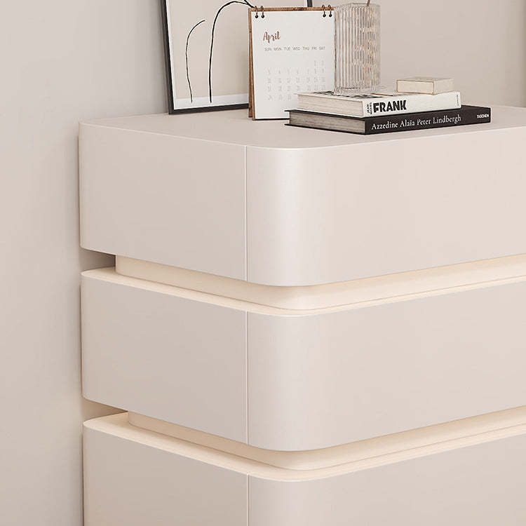 Minimalist Solid Wood Light Strip 3-Drawer Nightstand