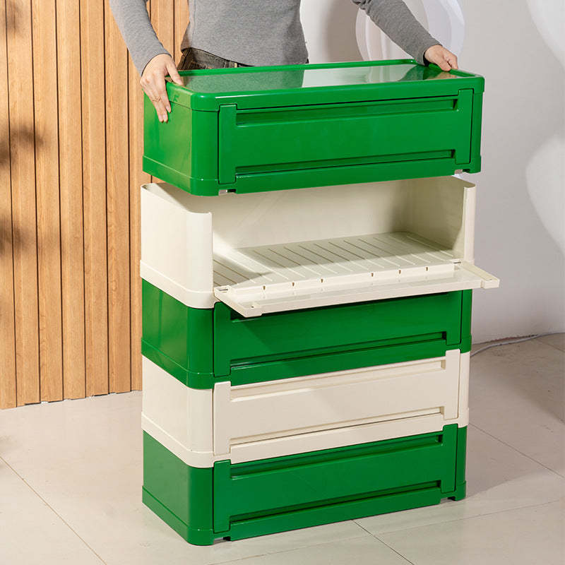 Nordic Cube Shoe Storage Cabinet — 3 / Pink + White