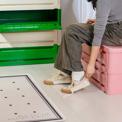 Nordic Cube Shoe Storage Cabinet — 4 / Pink