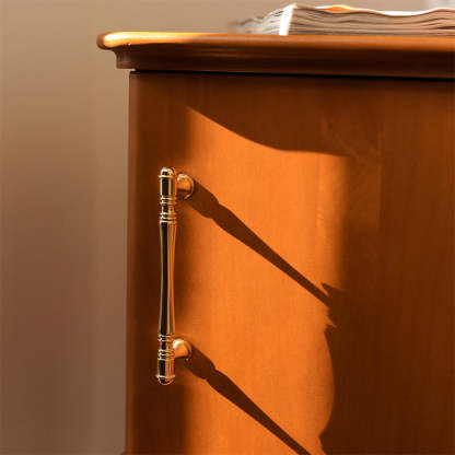 French Solid Wood Ash Nightstand