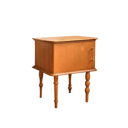 French Solid Wood Ash Nightstand