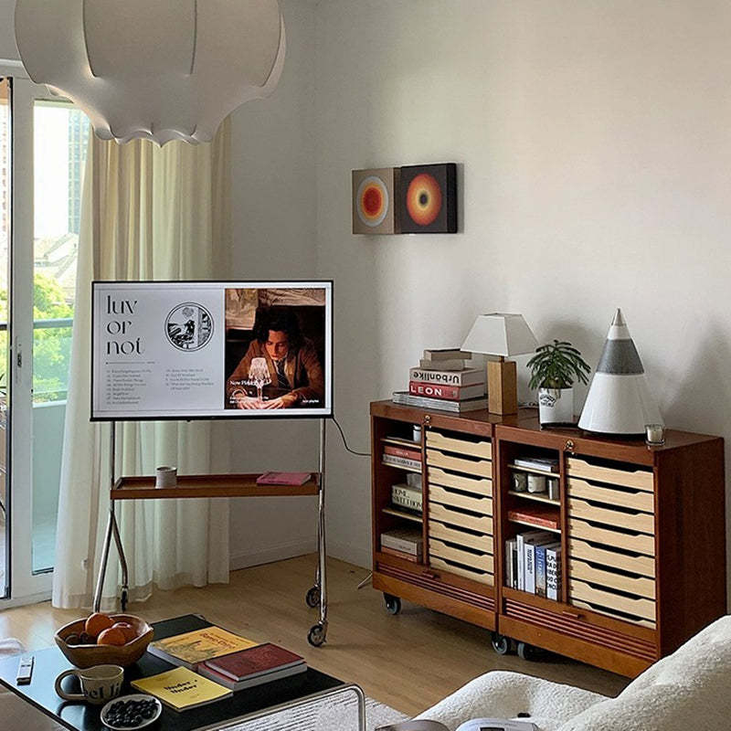 Retro Boxwood Stainless Steel 2-Tier Side Table
