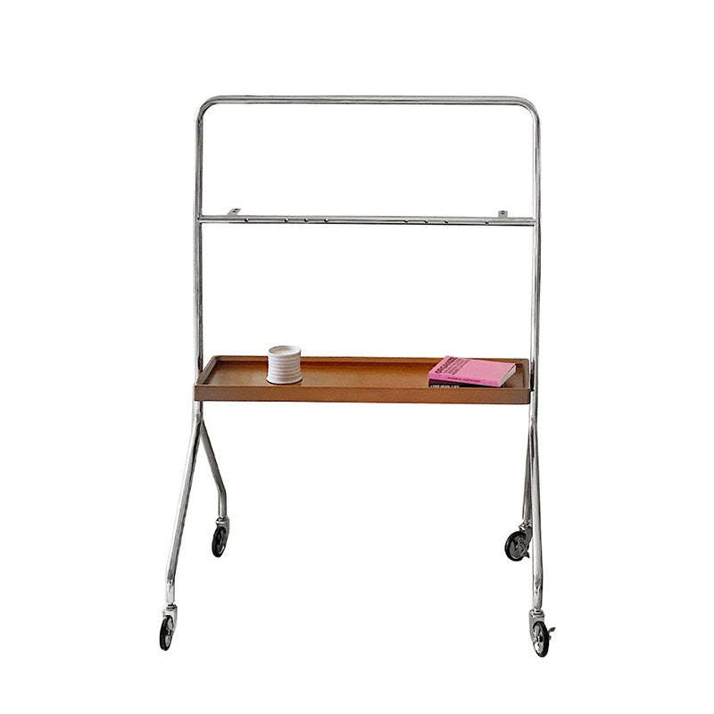 Retro Boxwood Stainless Steel 2-Tier Side Table