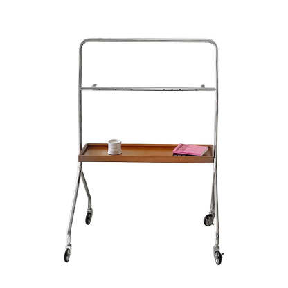 Retro Boxwood Stainless Steel 2-Tier Side Table
