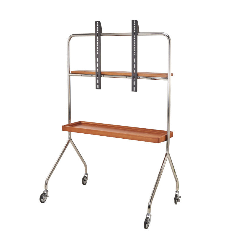 Retro Boxwood Stainless Steel 2-Tier Side Table