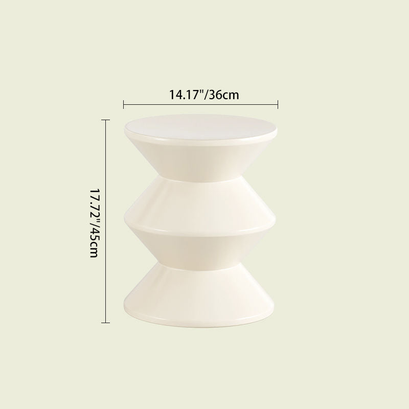 Nordic Trapezoidal Hourglass Side Table