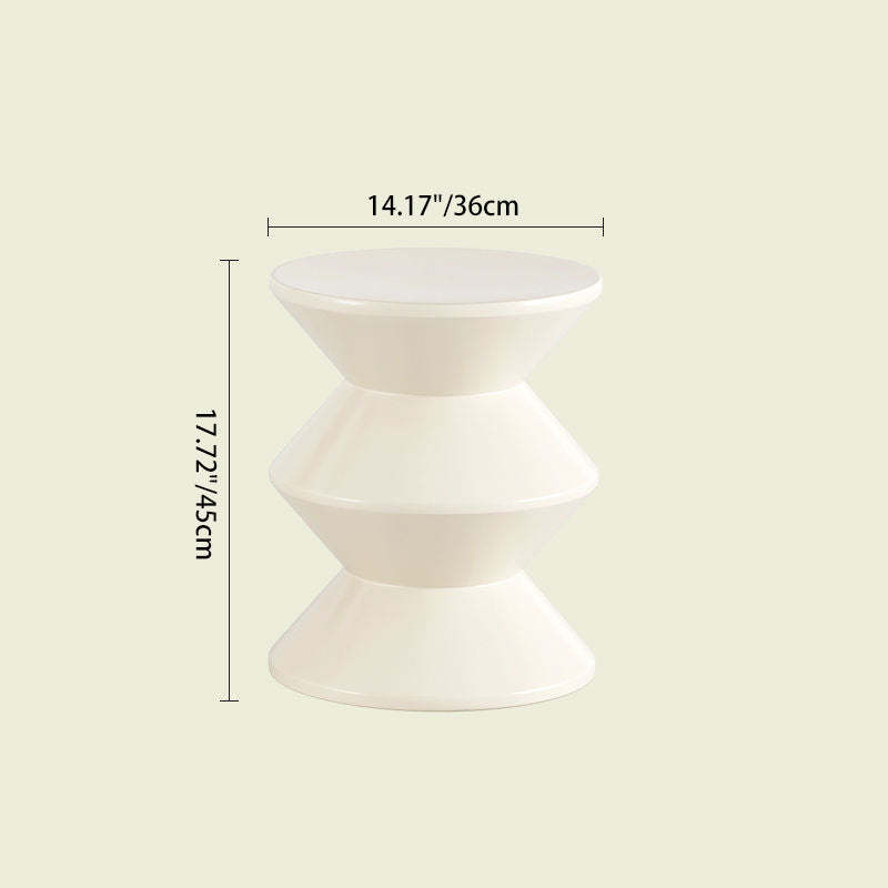 Nordic Trapezoidal Hourglass Side Table