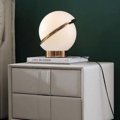 Scandinavian Wood Leather 2-Drawer Nightstand